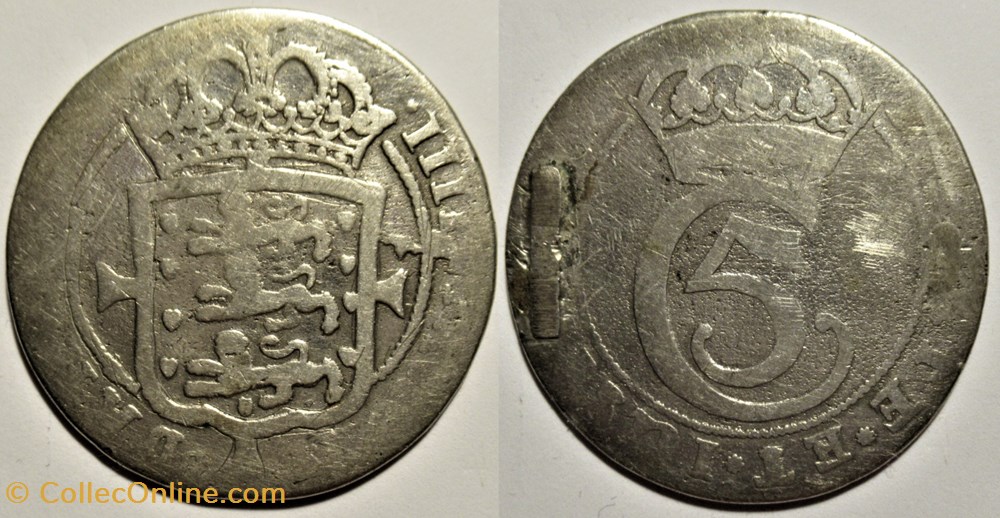 Christian V - 4 Mark Dansk 1672, Glückstadt monnaies monde danemark christian v 4 mark dansk 1672 gluckstadt