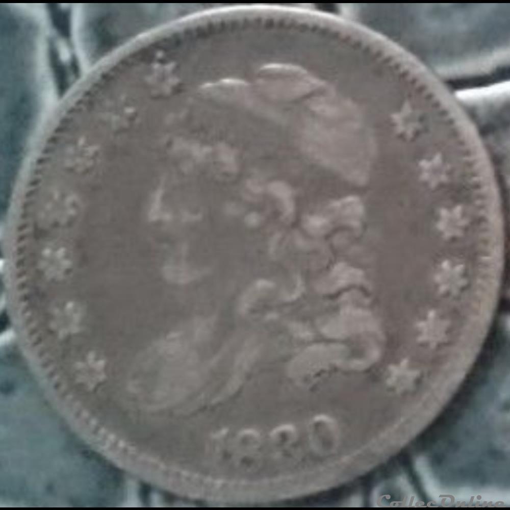 1830 Half Dime - 5 Cents monnaie monde etat uni 1830 half dime 5 cents