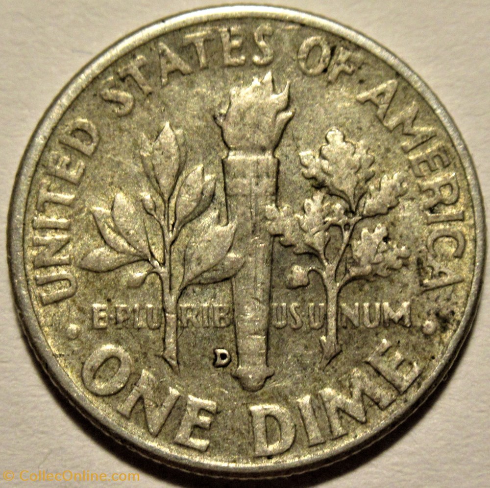 1958 Denver Dime - Repunched Mintmark 2 monnaies monde etats unis 1958 denver dime repunched mintmark
