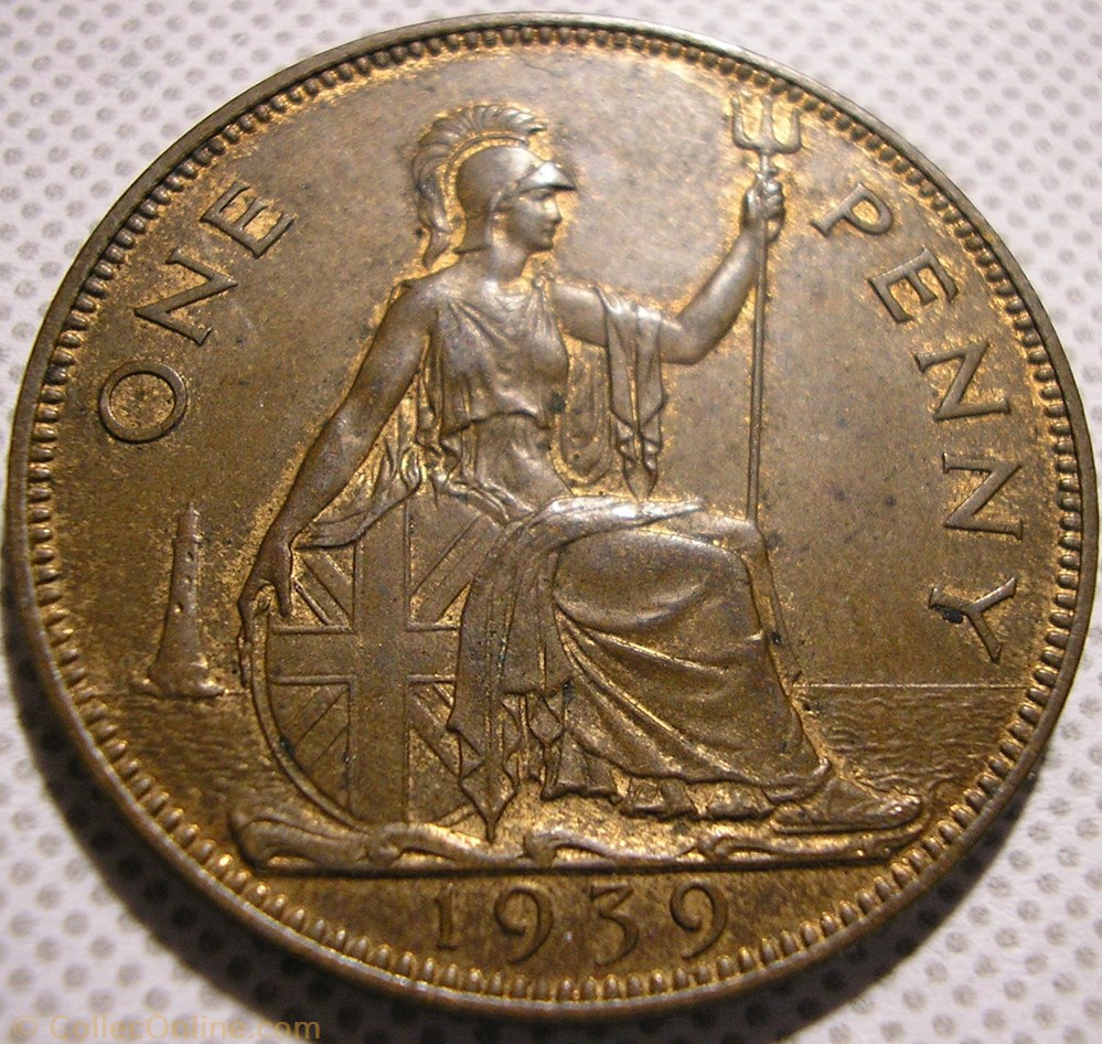 George VI - One Penny 1939 - UK 3 monnaie monde royaume uni george vi one penny 1939 uk