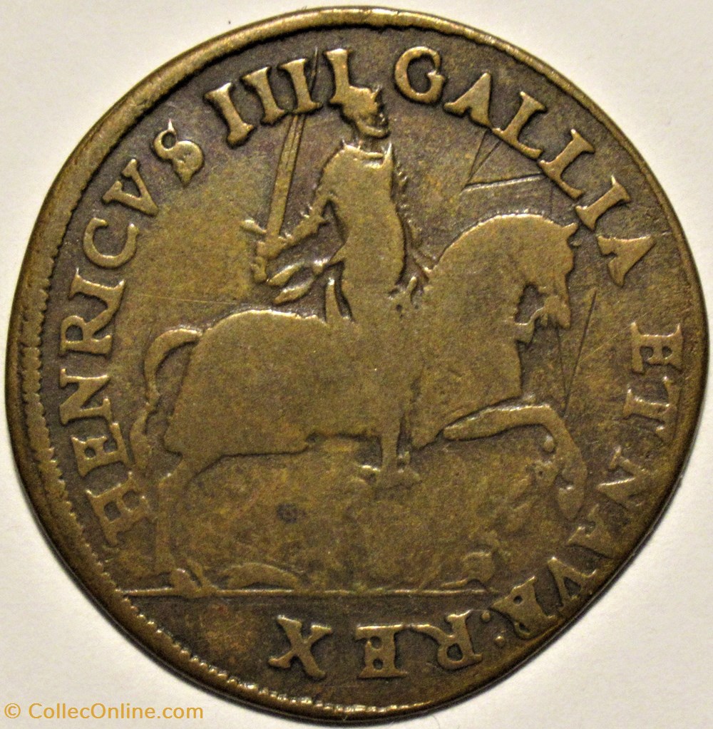 monnaies paranumismatique jetons poids henri iv a cheval 1593 jeton de nuremberg