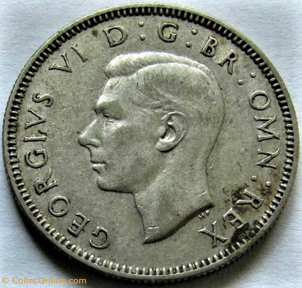 George VI - One Shilling 1938 - England 2 monnaies monde royaume uni george vi one shilling 1938 england