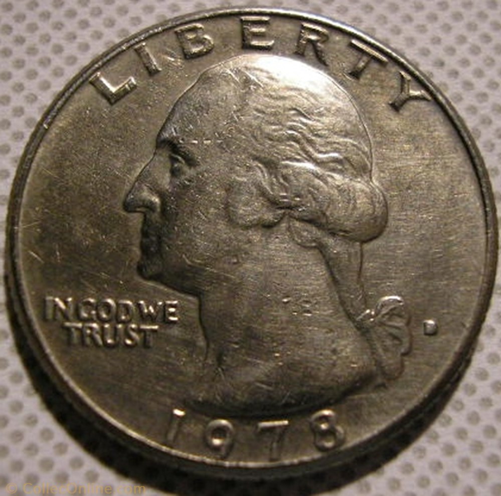 1978 Denver Quarter Dollar monnaie monde etat uni 1978 denver quarter dollar
