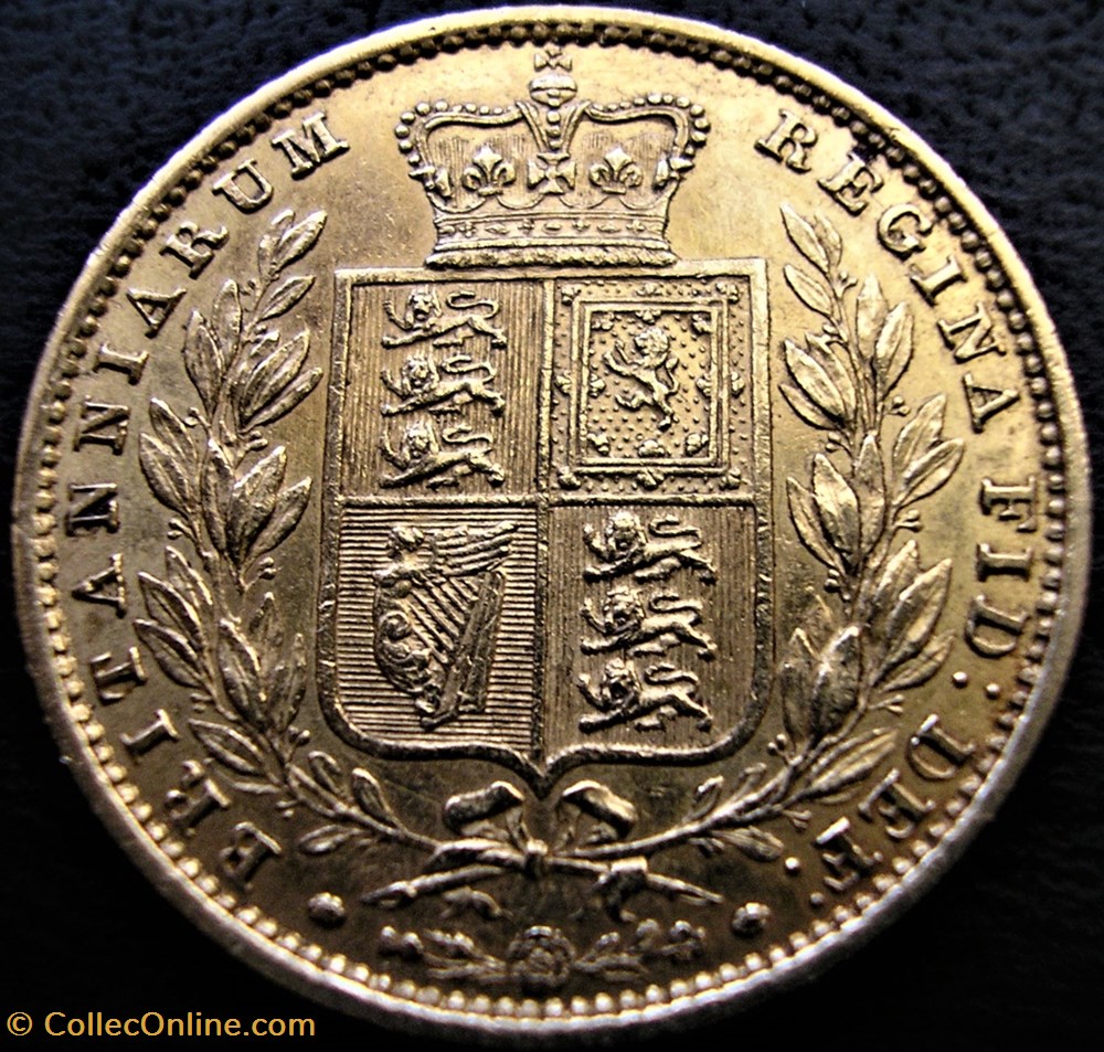 Victoria - One Sovereign 1853 - Kingdom of Great Britain monnaies monde royaume uni victoria one sovereign 1853 kingdom of great britain
