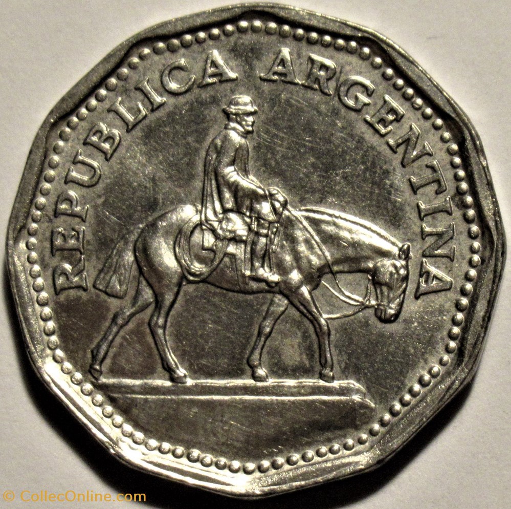 Argentina - 10 Pesos "El Gaucho Resero" 1963 monnaies monde argentine argentina 10 pesos el gaucho resero 1963