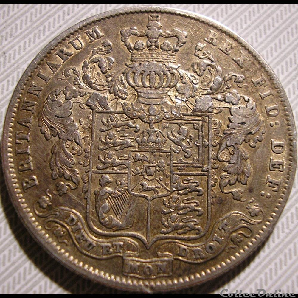 George IV - Half Crown 1826 4 monnaies monde royaume uni george iv half crown 1826