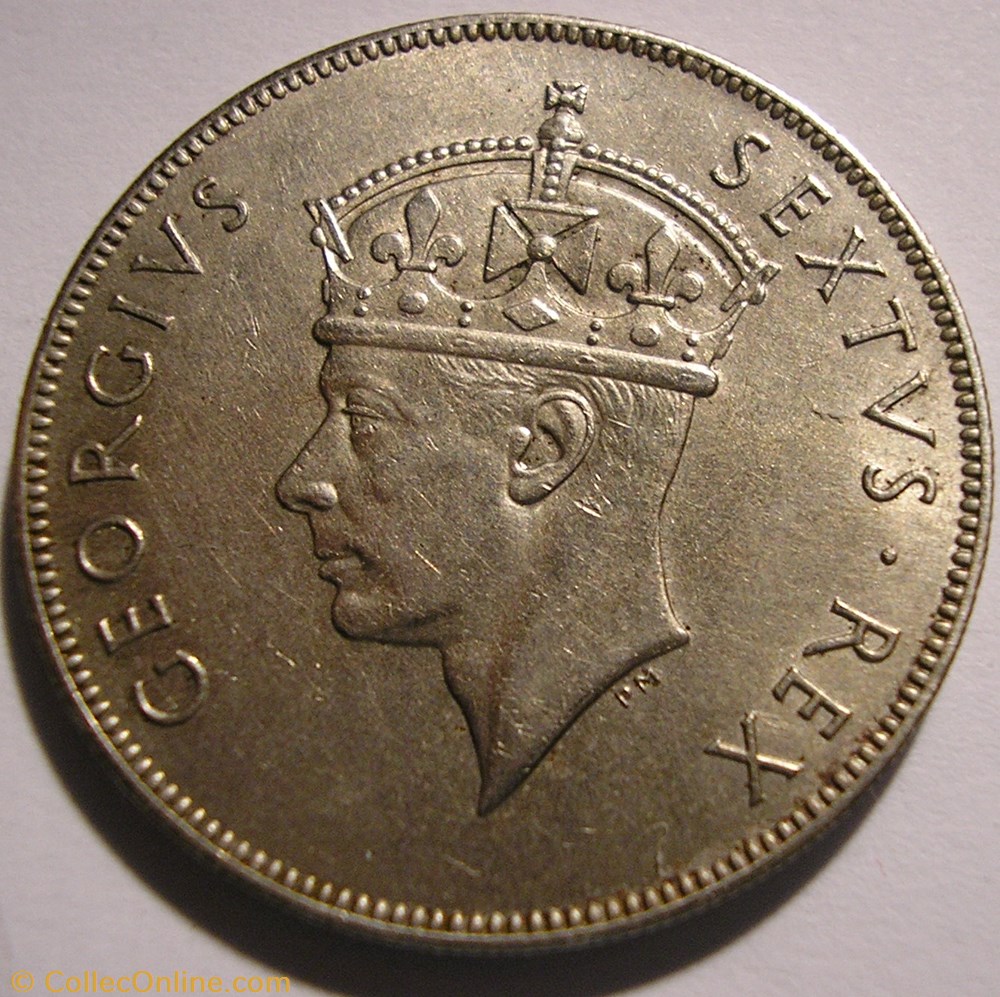 monnaies monde kenya george vi 1 shilling 1949 east africa