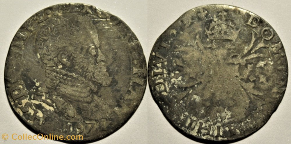 Philip II of Spain - 1/10 Philipsdaalder 1571 - Bruges, Spanish Netherlands monnaies europe medievale pays bas espagnols philip ii of spain 1 10 philipsdaalder 1571 bruges spanish netherlands