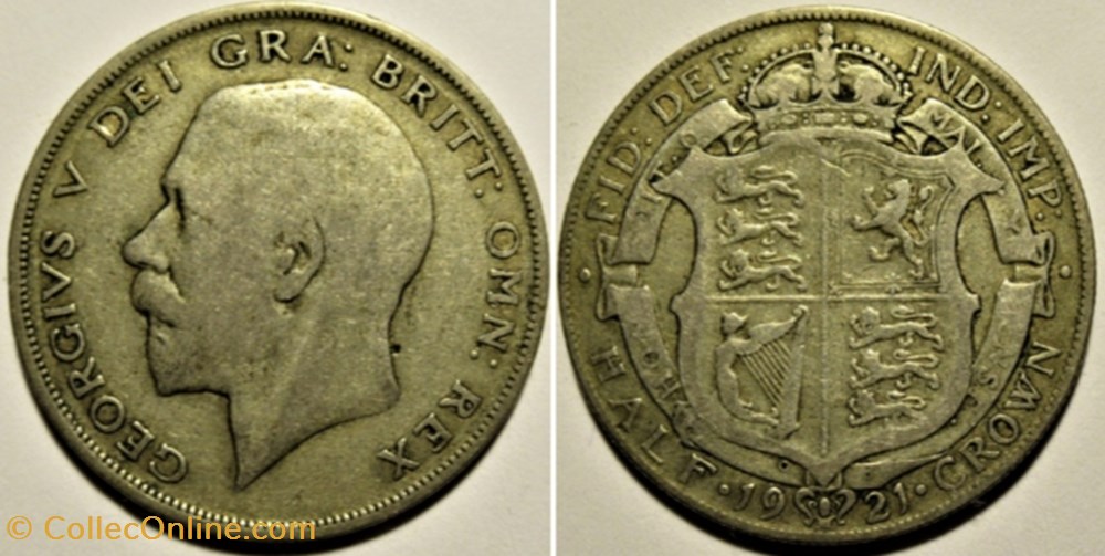 George V - Half Crown 1921 - Great Britain monnaies monde royaume uni george v half crown 1921 great britain
