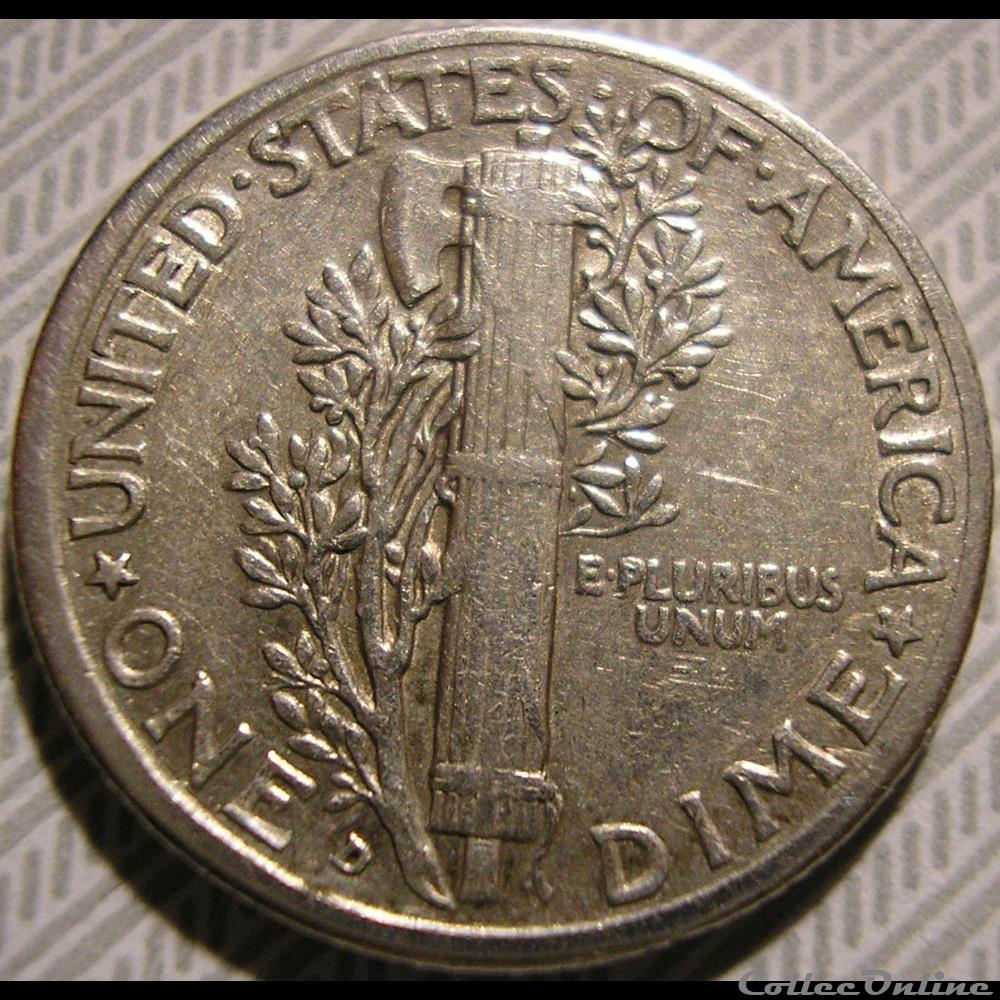 1936 Denver Dime monnaies monde etats unis 1936 denver dime