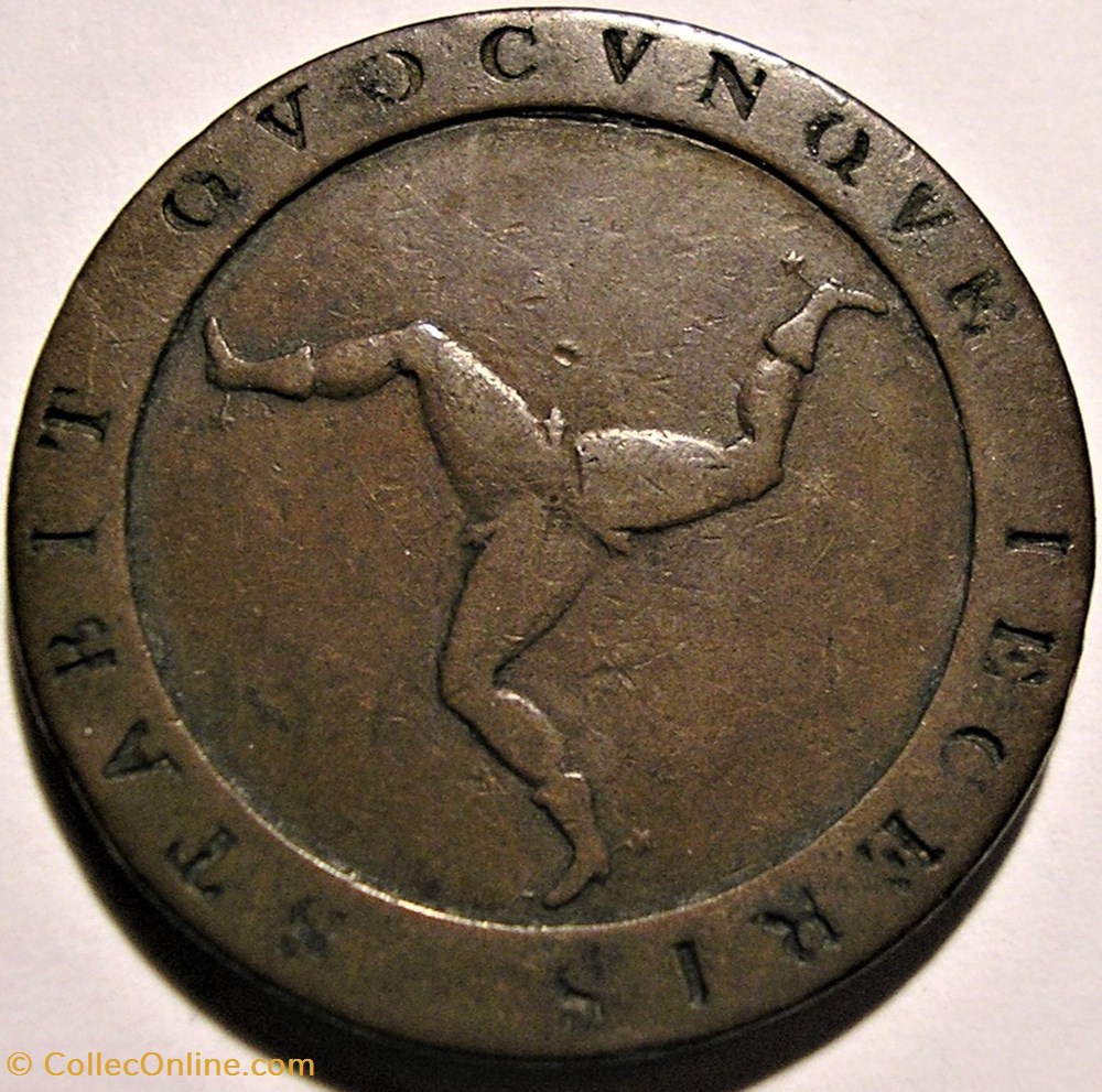 George III - Half Penny 1813 - Isle of Man 2 monnaies europe medievale royaume d angleterre george iii half penny 1813 isle of man