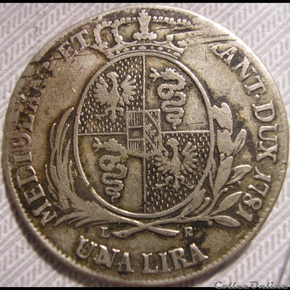 1781 Ducato di Milano e Mantova, Lira - Joseph II d'Asburgo (Austria) 2 monnaies europe medievale duche de 1781 ducato di milano e mantova lira joseph ii asburgo austria