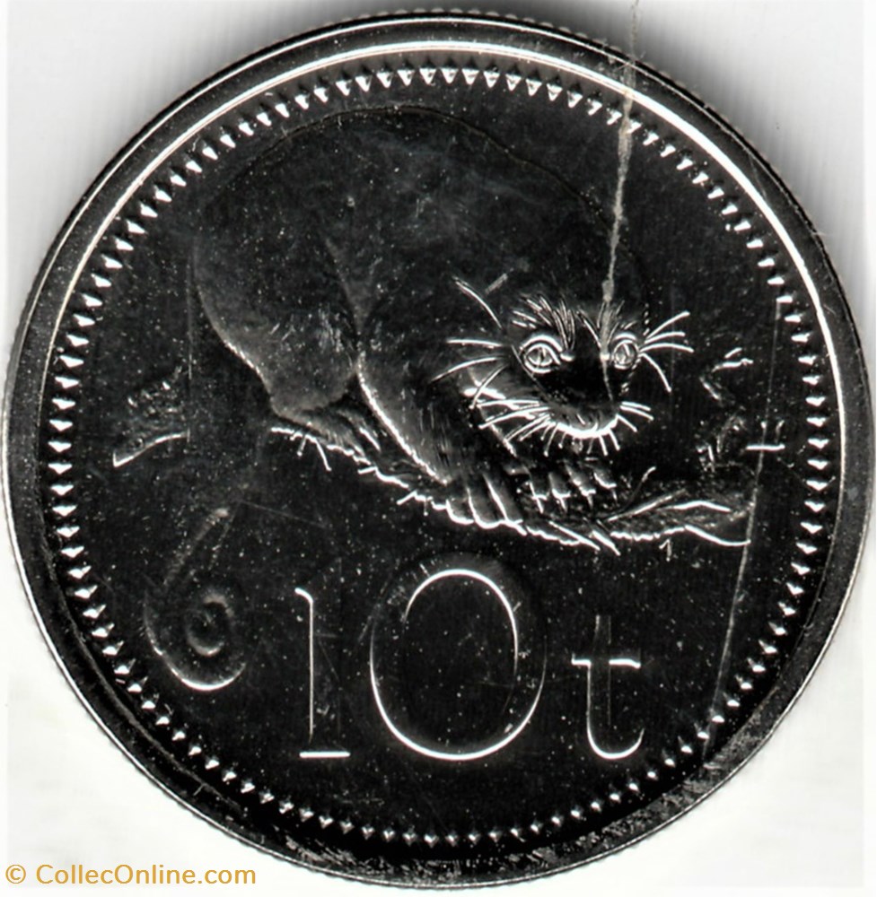 Papua New Guinea - 10 Toea 1995 2 monnaies monde papouasie nouvelle guinee papua new guinea 10 toea 1995
