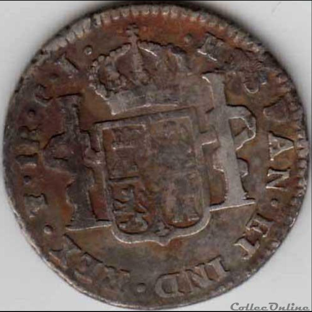 1 Real 1808/9 Potosi - Carlos IV de España 2 monnaie monde bolivie 1 real 1808 9 potosi carlos iv de espana
