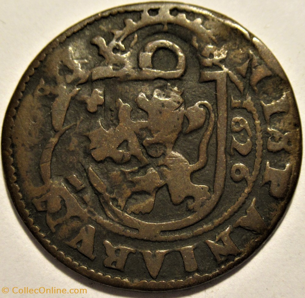 1626 Segovia 8 Maravedis - Felipe IV de España - Resello 3 monnaies monde espagne 1626 segovia 8 maravedis felipe iv de espana resello