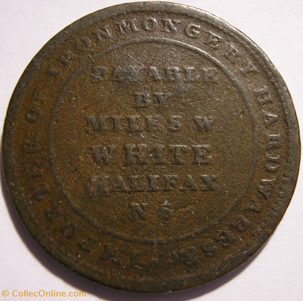 Nova Scotia HalfPenny Token 1815 - Miles W. White monnaie monde canadum nova scotia halfpenny token 1815 miles w white