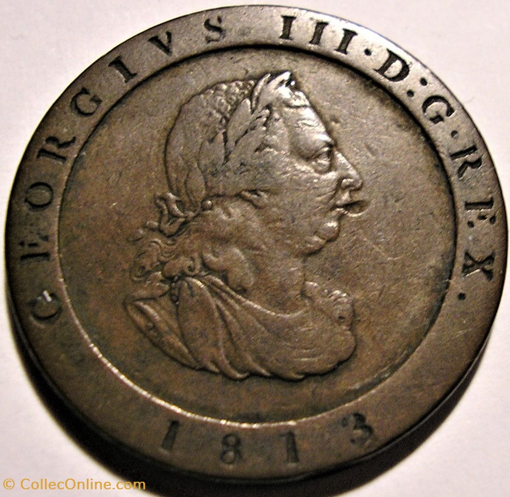 George III - Half Penny 1813 - Isle of Man monnaies europe medievale royaume d angleterre george iii half penny 1813 isle of man