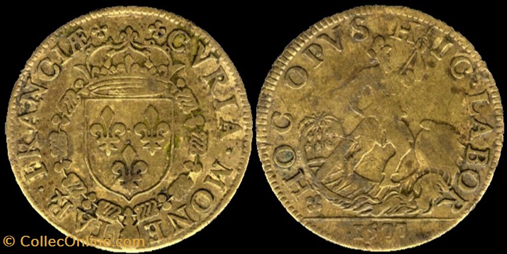 Henri III - 1577, Jeton de la Cour des Monnaies paranumismatique jetons poids henri iii 1577 jeton de la cour des monnaies