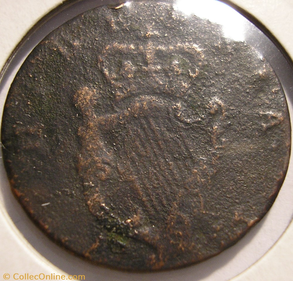1766 Half Penny Hibernia - George III of Great Britain monnaie monde irlande 1766 half penny hibernia george iii of great britain