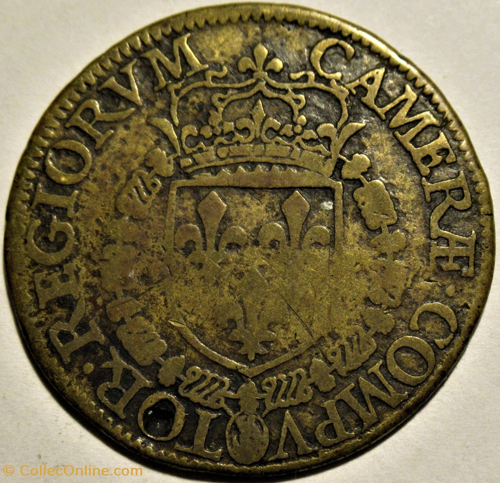 Henri III - 1584, Jeton de la Chambre des Comptes 2 monnaies paranumismatique jetons poids henri iii 1584 jeton de la chambre des comptes
