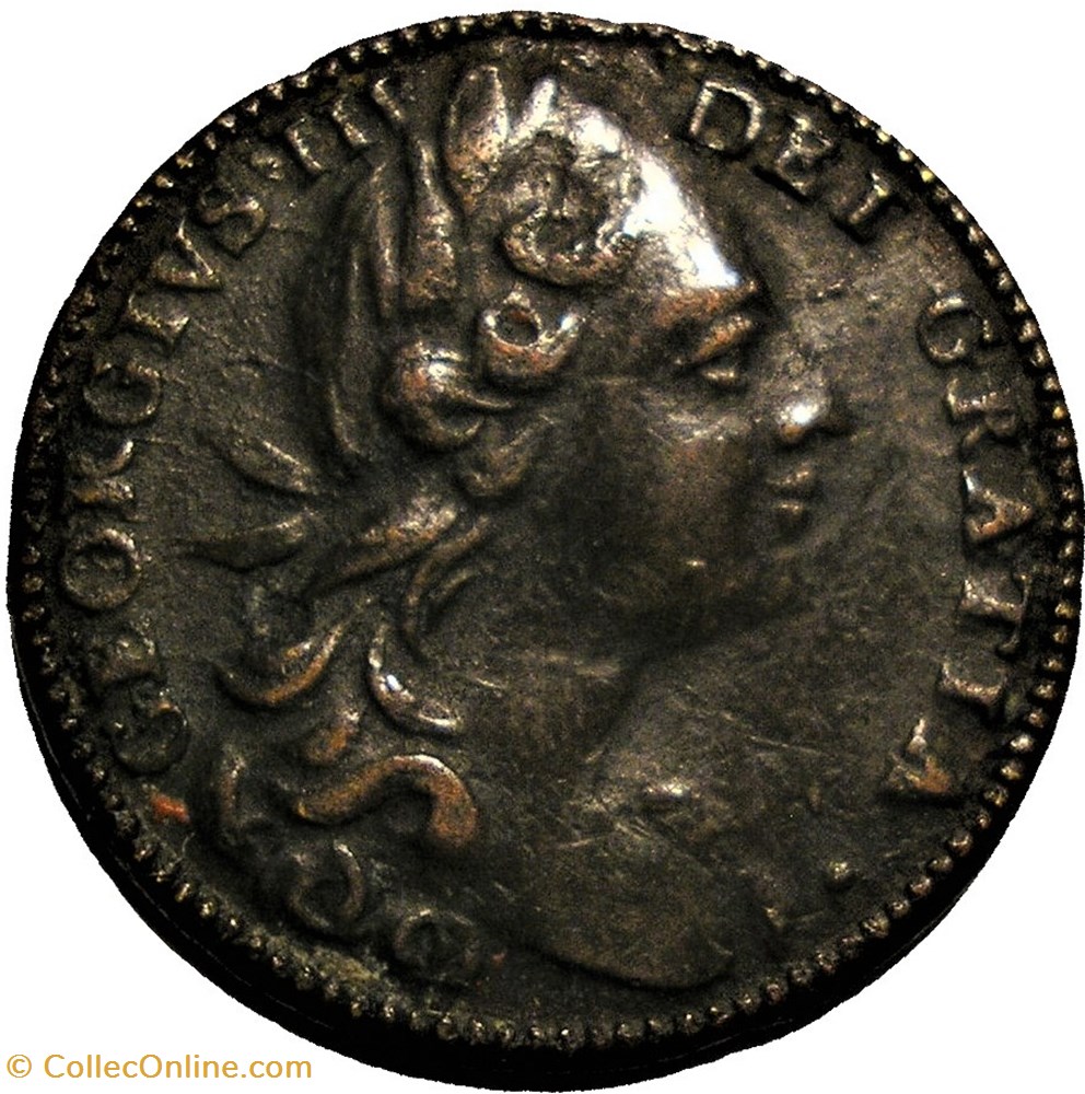 George III - Half Guinea Token 1780 Great Britain 2 monnaie jeton mereaux george iii half guinea token 1780 great britain