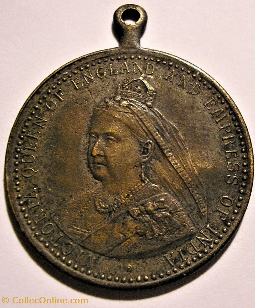 Queen Victoria - Longest Reign Commemorative Medalet 1837-1897 (ex.2) 2 medaille royaume uni queen victoria longest reign commemorative medalet 1837 1897 ex 2