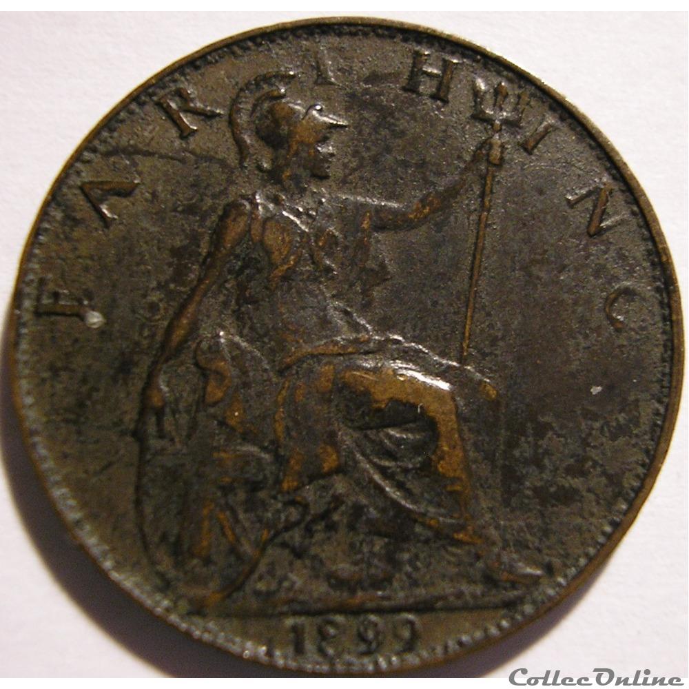 Victoria - One Farthing 1899 - Kingdom of Great Britain monnaies monde royaume uni victoria one farthing 1899 kingdom of great britain