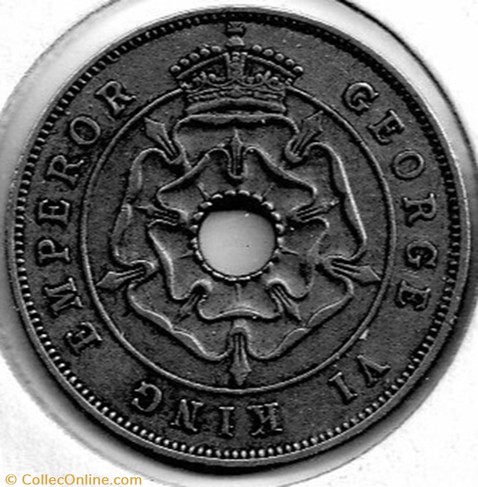 George VI - One Penny 1942 - Southern Rhodesia monnaie monde zimbabwe george vi one penny 1942 southern rhodesia