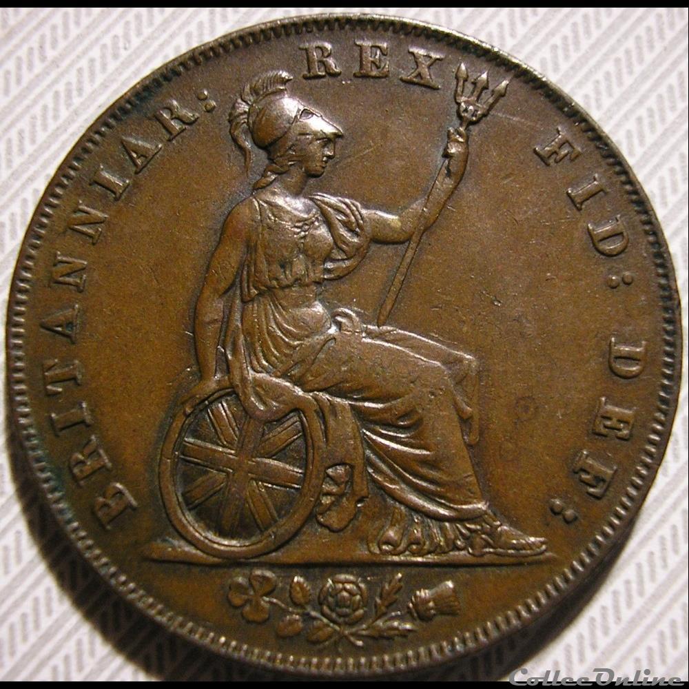 George IV - Half Penny 1826 Great Britain 2 monnaie monde royaume uni george iv half penny 1826 great britain