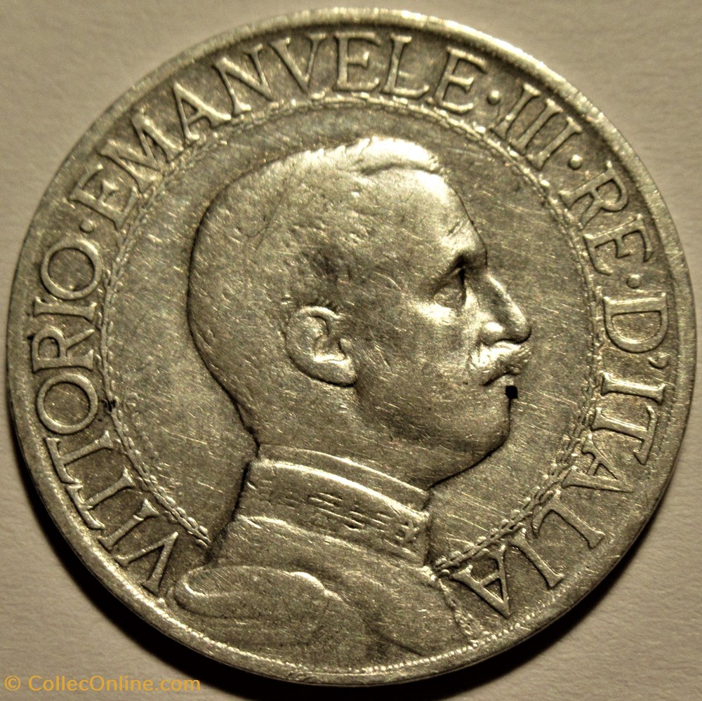 1912 Regno d'Italia, Lira, Roma - Vittorio Emanuele III - Doubling date 2 monnaies monde italie 1912 regno italia lira roma vittorio emanuele iii doubling date