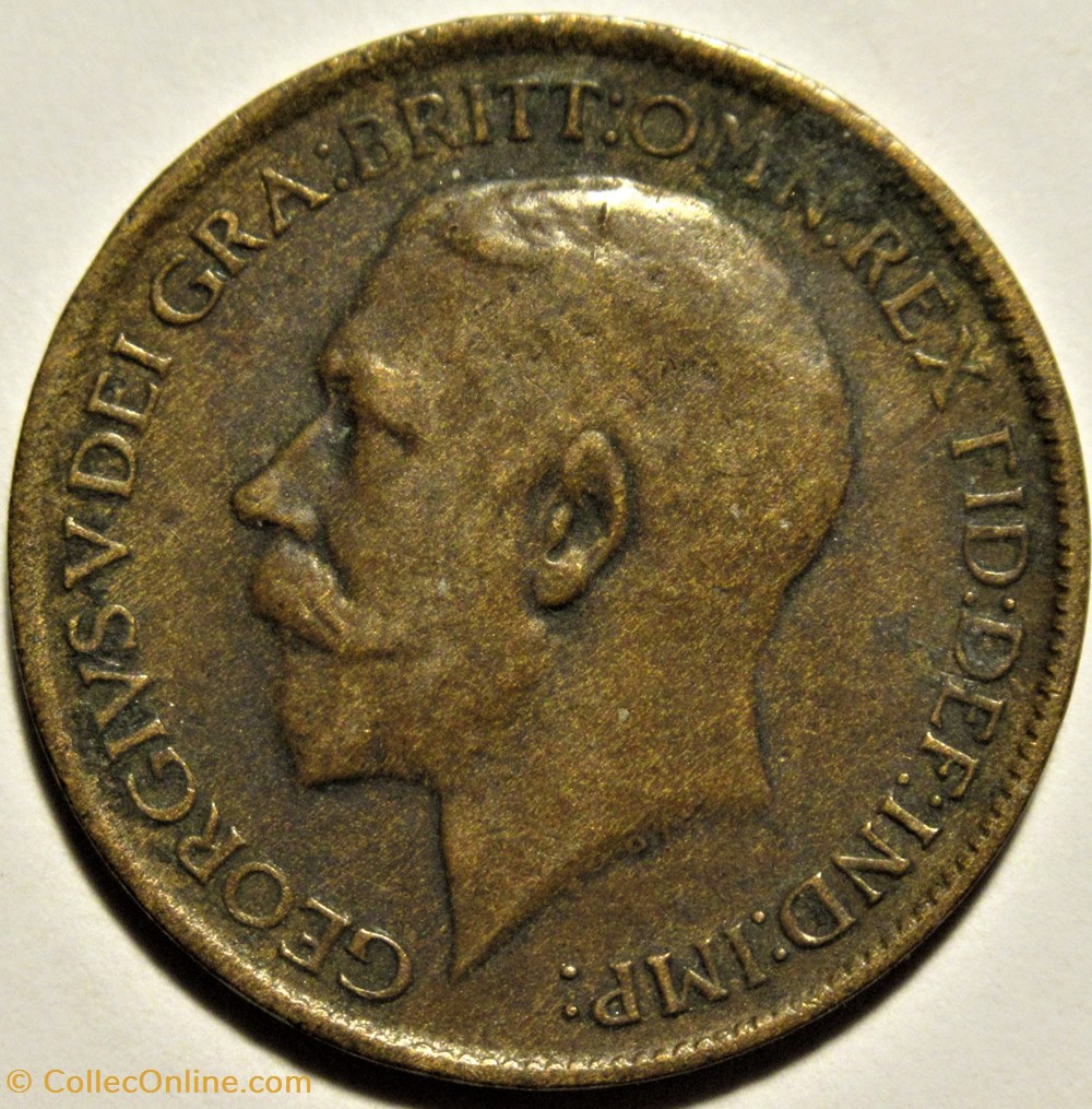 George V - Farthing 1914 - Great Britain 2 monnaies monde royaume uni george v farthing 1914 great britain