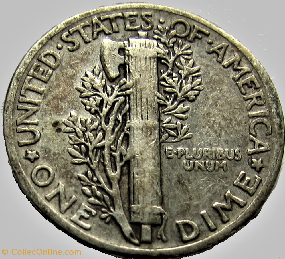 1944 Dime - Double Die 2 monnaies monde etats unis 1944 dime double die