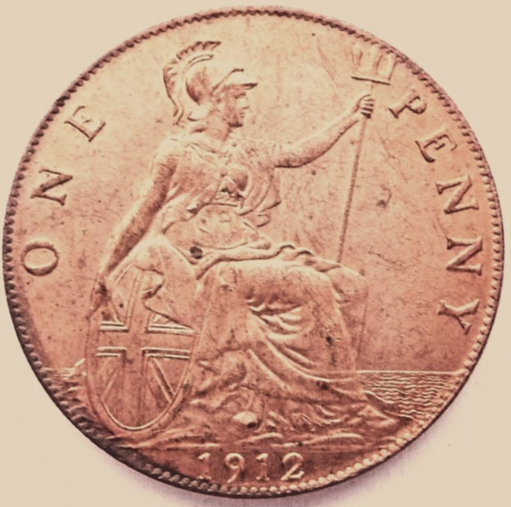 George V - One Penny 1912 - Great Britain monnaies monde royaume uni george v one penny 1912 great britain