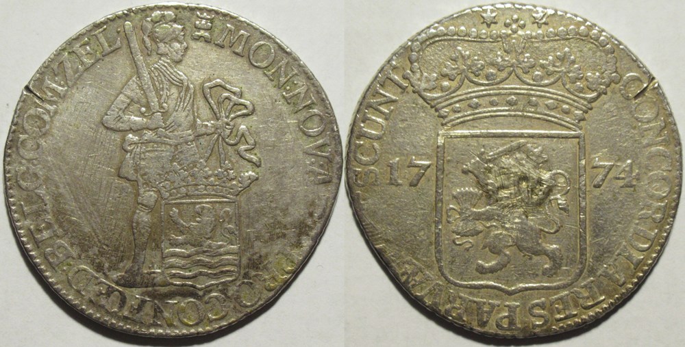 monnaies monde pays bas dutch republic 1 silver ducat 1774 province of zeeland