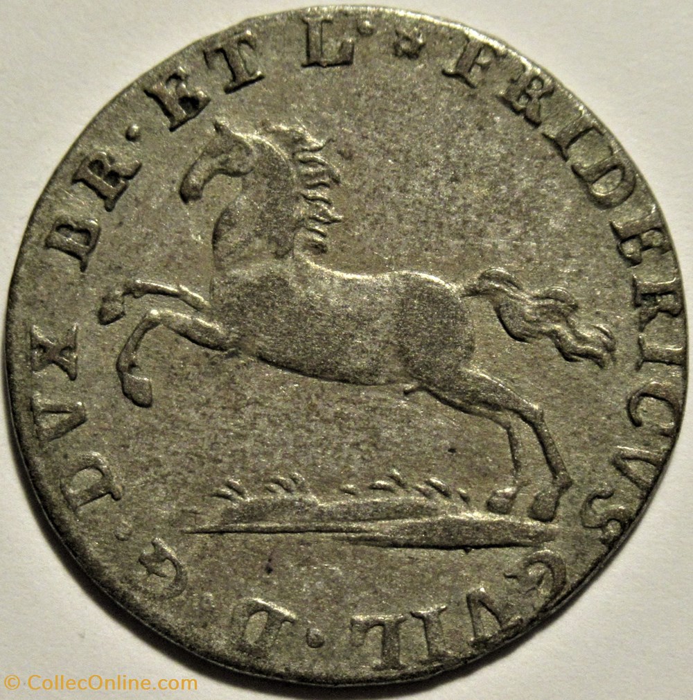 Frederick William - 1/24 Thaler 1815 Braunschweig, Duchy of Brunswick-Wolfenbüttel monnaies monde allemagne frederick william 1 24 thaler 1815 braunschweig duchy of brunswick wolfenbuttel