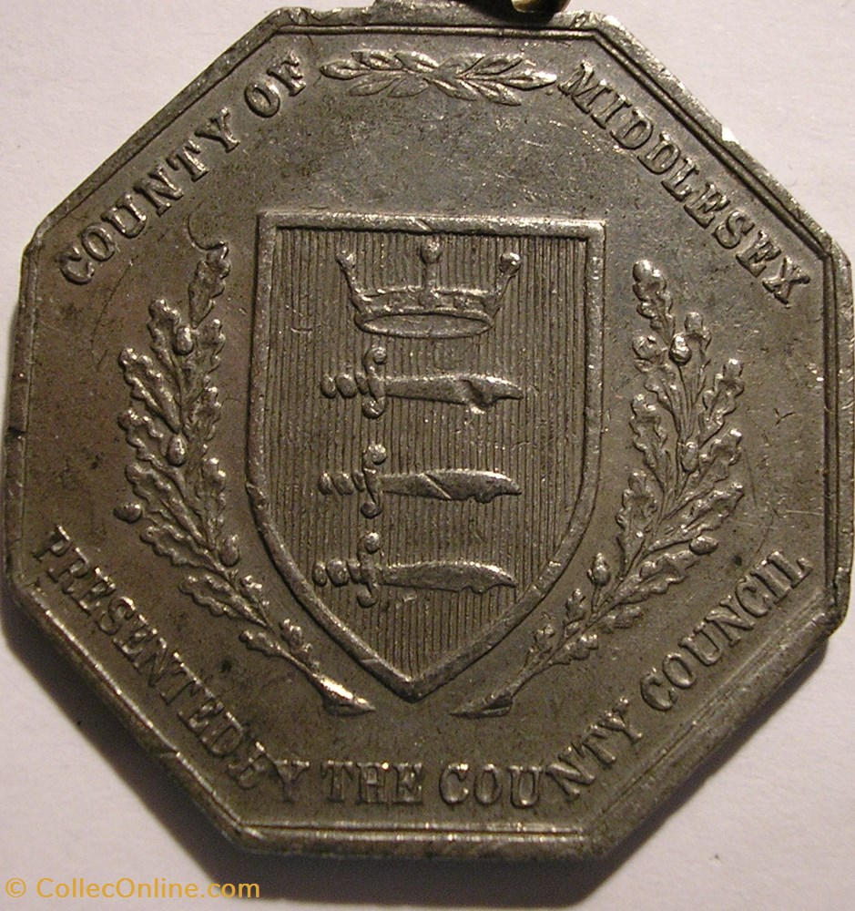 George V & Mary - Silver Jubilee 1935 Medallion - Middlesex, UK 3 medaille royaume uni george v mary silver jubilee 1935 medallion middlesex uk