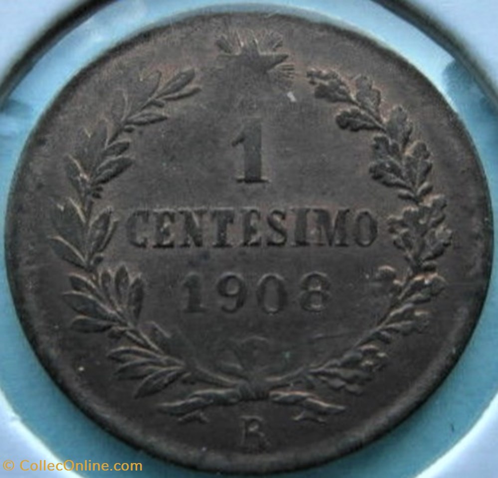 1908 Regno d'Italia, Centesimo, Roma - Vittorio Emanuele III 3 monnaies monde italie 1908 regno italia centesimo roma vittorio emanuele iii