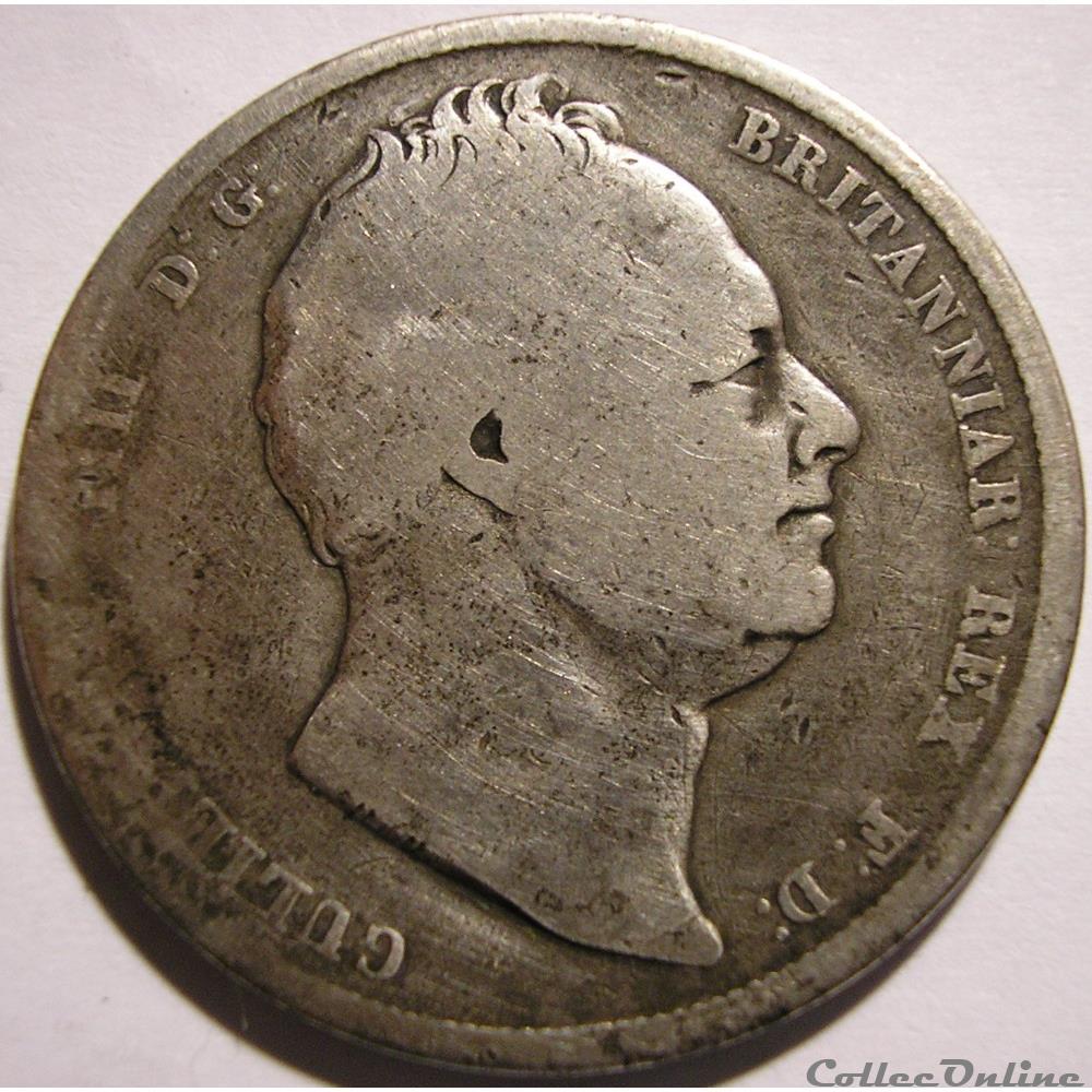 monnaie monde royaume uni william iv half crown 1836