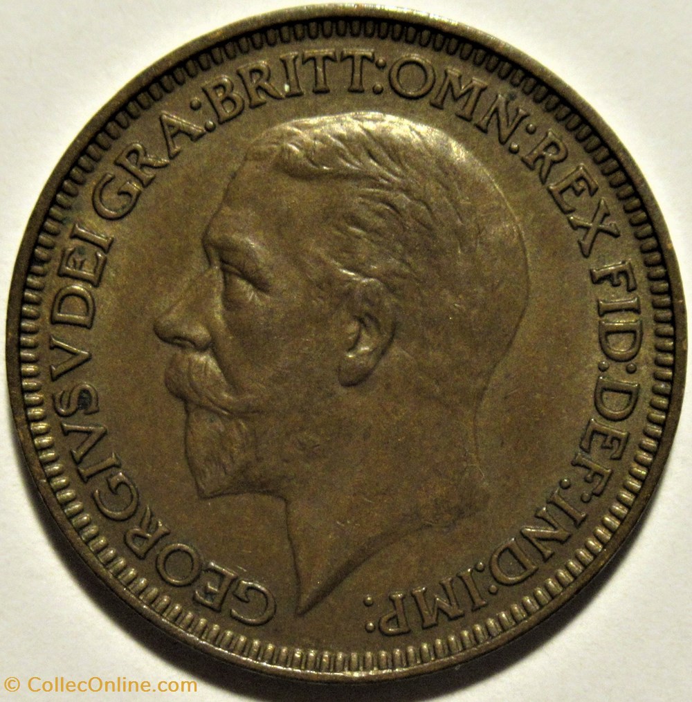 George V - Farthing 1936 - Great Britain (ex.2) 2 monnaies monde royaume uni george v farthing 1936 great britain ex 2