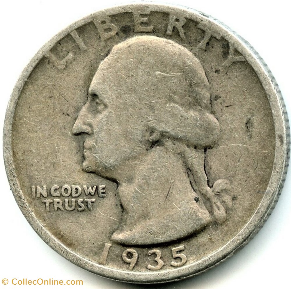 monnaie monde etat uni 1935 quarter dollar