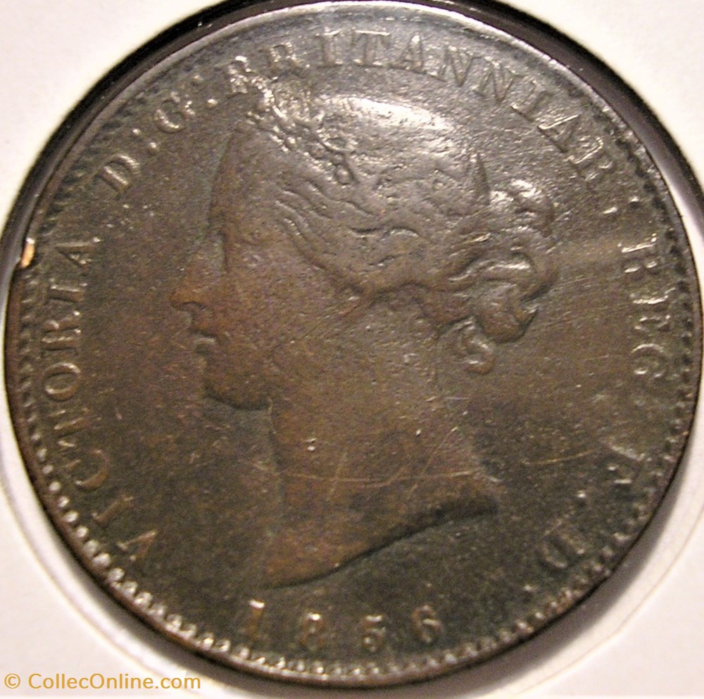 Victoria - HalfPenny 1856 - Nova Scotia (ex.2) monnaie monde canadum victoria halfpenny 1856 nova scotia ex 2