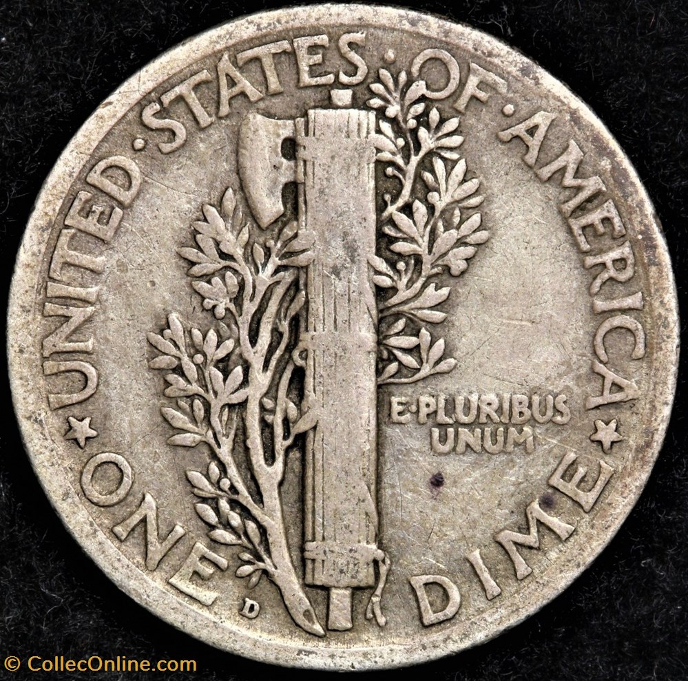 1920 Denver Dime monnaies monde etats unis 1920 denver dime
