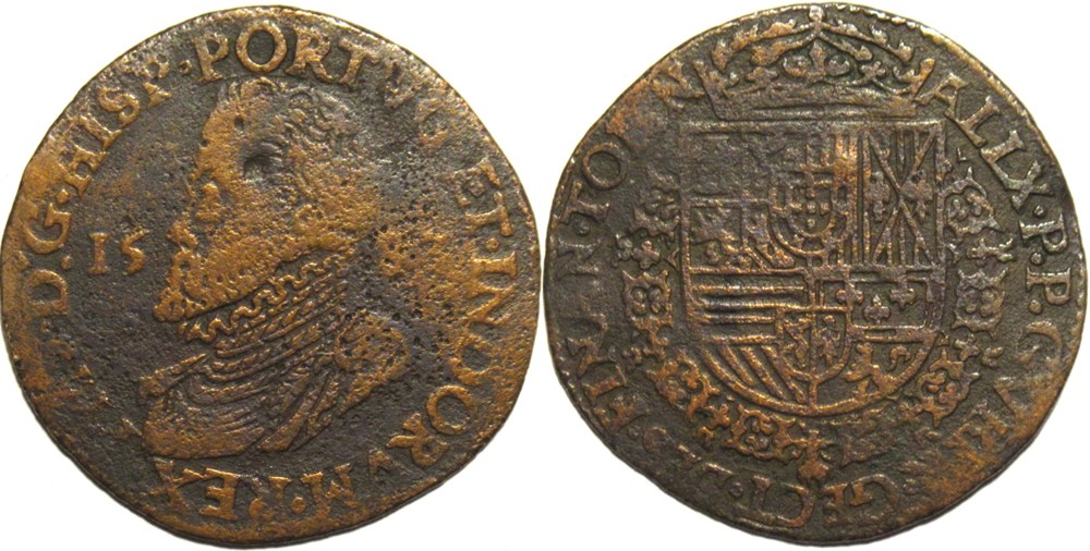 Philippe II - 1583, Jeton du Bureau des Finances de Tournai monnaies europe medievale pays bas espagnols philippe ii 1583 jeton du bureau des finances de tournai