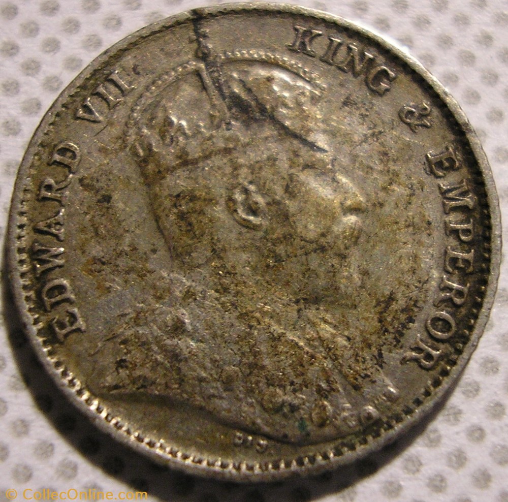 Edward VII - 5 Cents 1910 - Straits Settlements monnaies monde malaisie edward vii 5 cents 1910 straits settlements