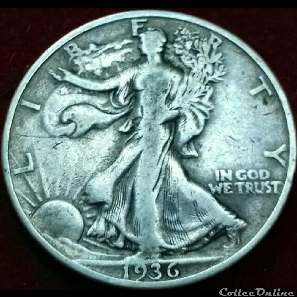 1936 Denver Half Dollar 3 monnaie monde etat uni 1936 denver half dollar