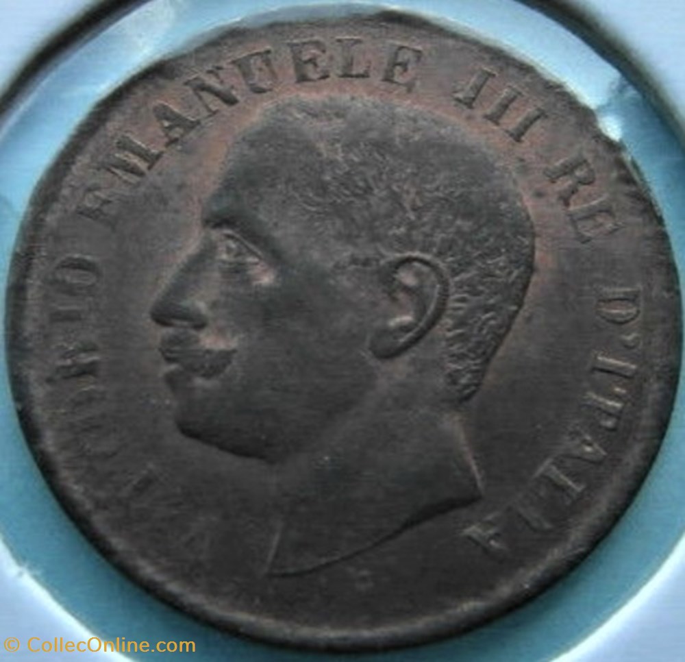 1908 Regno d'Italia, Centesimo, Roma - Vittorio Emanuele III 2 monnaies monde italie 1908 regno italia centesimo roma vittorio emanuele iii