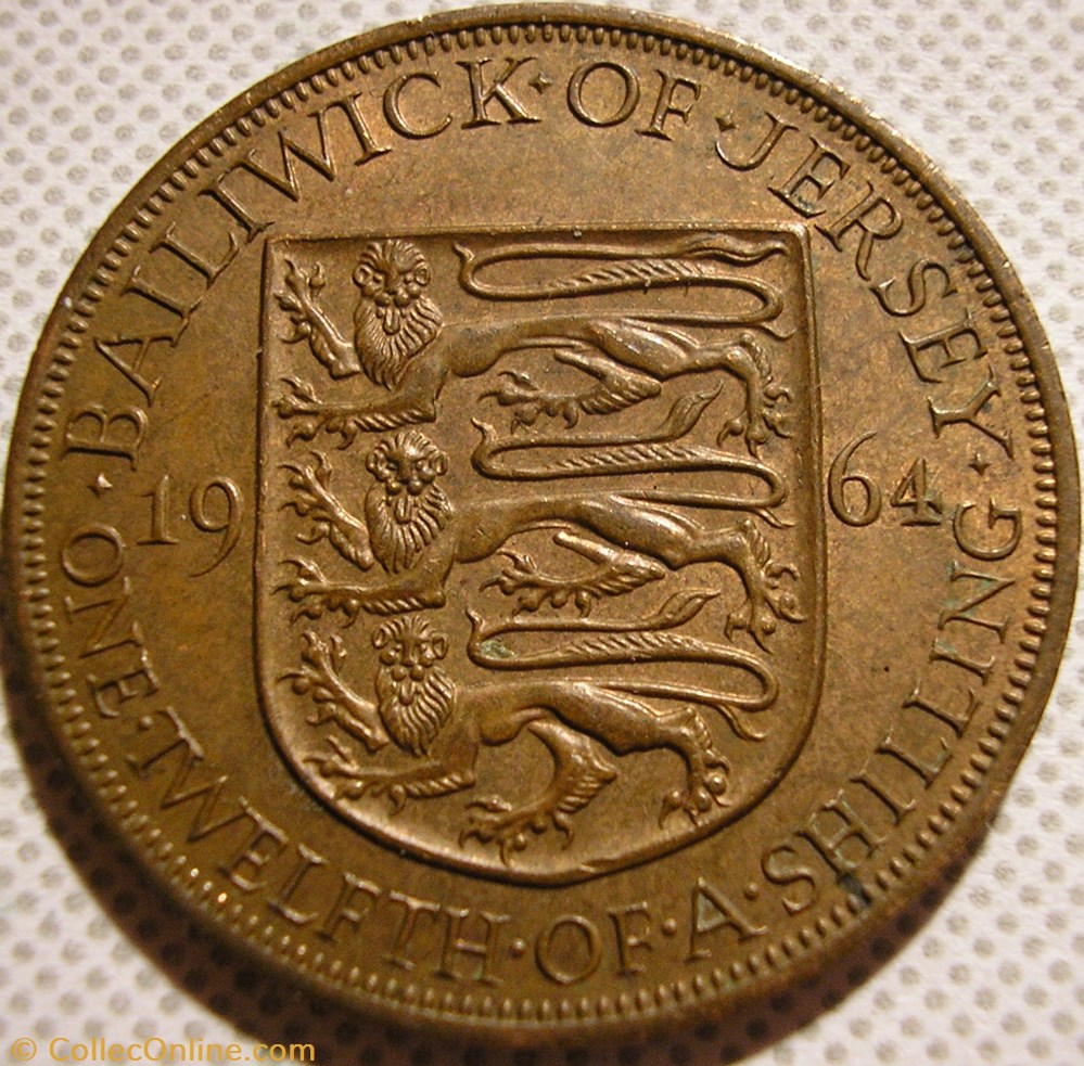 States of Jersey - 1/12 Shilling 1964 - Elizabeth II monnaie monde states of jersey 1 12 shilling 1964 elizabeth ii