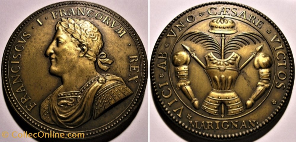 medailles royaux noblesse francois ier roi de france medaille victoire de marignan 1515