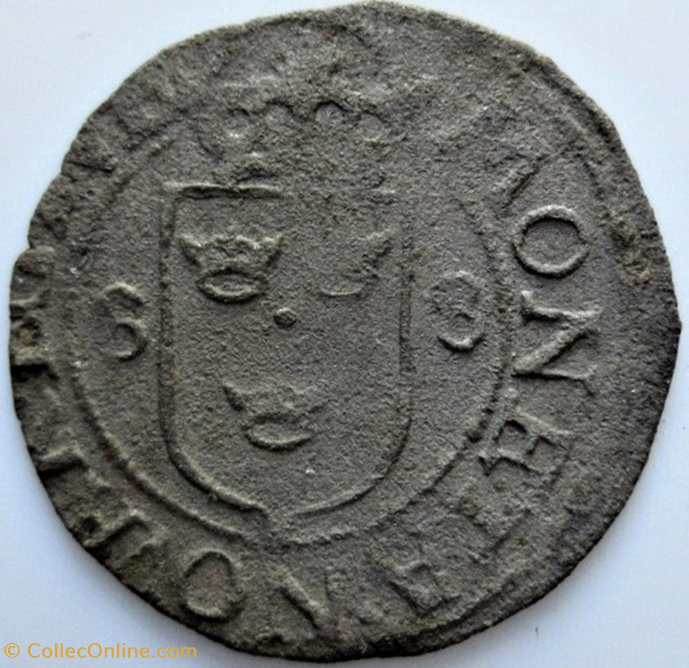 Johan III of Sweden - 1 Fyrk 1588 monnaies europe medievale royaume suede johan iii of sweden 1 fyrk 1588