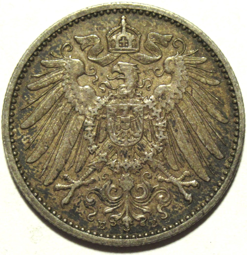 Wilhelm II - 1 Mark 1901 Muldenhütten - German Empire monnaies monde allemagne wilhelm ii 1 mark 1901 muldenhutten german empire